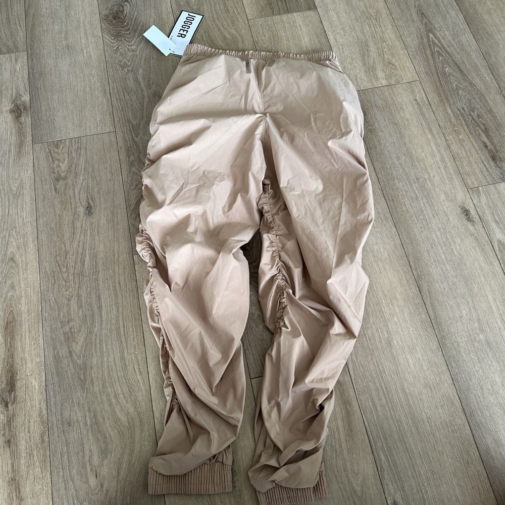Almost Famous Junior's Ruched Leg Jogger Kailua Mist Zipper Pockets‎ Large NEW - Picture 6 of 10